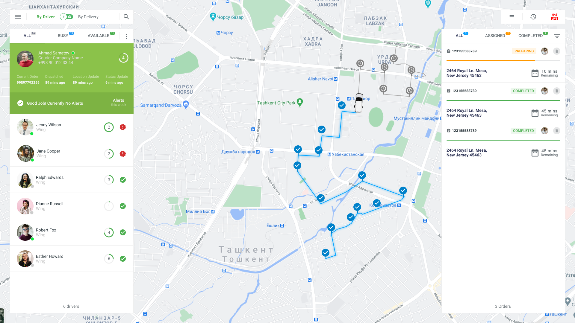 screenshot of Shipox DMS